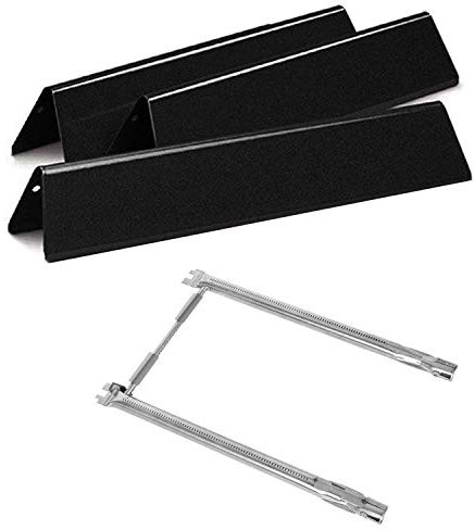 Hongso 69785 Tubos de quemador, barras aromatizantes de 15.3 pulgadas 7635, piezas de repuesto para Weber Spirit 2 Burner 200 Series E/S 210 215 220, Spirit II 210 y GS4 II E-210, II E-220 parrilla de