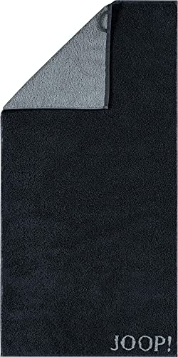 Joop! Handtuch Classic Doubleface Walk-Frottier schwarz Größe 50x100 cm