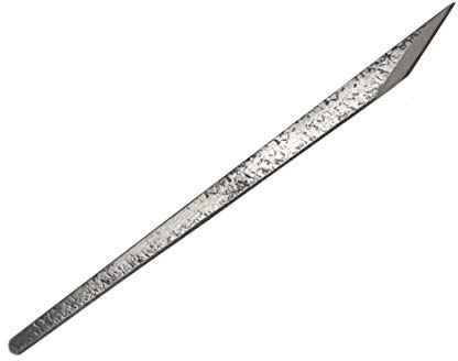 Ikeuti Couteau Kiridashi Japonais Droit Menuiserie Ebénisterie - Forgé Main au Japon - Droitier (Martelée, 9 mm)