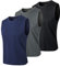 MEETYOO Herren T3 Vest.., Schwarz+blau+grau, L EU