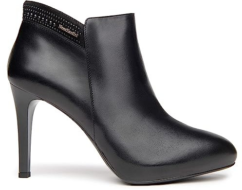 Nero Giardini I013461DE Tronchetti Donna in Pelle E Suede - Nero 40 EU