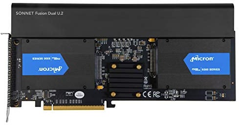 SoNNeT Technologies Fusion Dual U.2 SSD PCIe Card