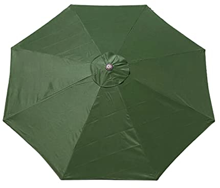 HanOBC Toldo de repuesto para sombrilla para exteriores, 8 varillas, para jardín, patio, playa, piscina, mercado (solo toldo), verde, 8 stopa