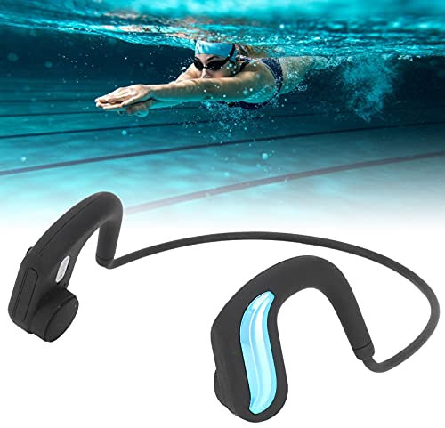 Rodipu Cuffie Sportive, Cuffie Conduzione Ossea, Cuffie Nuoto Impermeabile IP68 Audio Senza Fili Bluetooth Auricolare Nuoto per Riproduzione di Musica, Chiamate Bluetooth