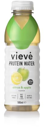 Vieve Protein Water 6x500ml - Citrus & Apple | 20g Protein, Sugar Free, Fat Free & Dairy Free | A Ready to Drink Alternative to Protein Powders & Shakes | 6 Pack