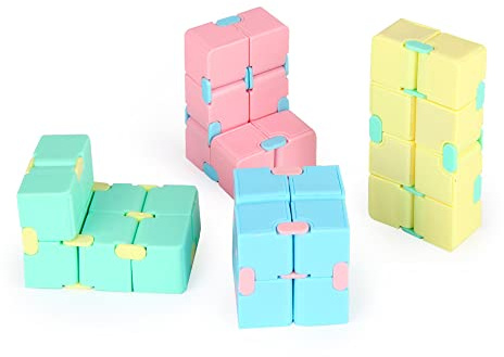 ZoneYan Unendlicher Würfel, Unendlichkeitswürfel Fidget Infinity, Mini Würfel Zappel Spielzeug Für Stress, Unendlicher Würfel Spielzeug, Stressabbauer, Unterhaltungs Spielzeug Für Kinder