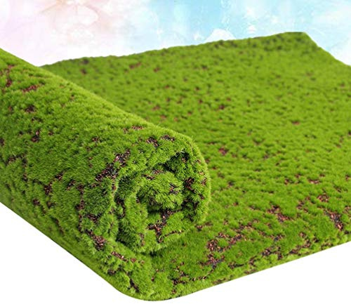 HEALLILY Muschio Artificiale Finta con Punto di Caffè Lichen Piante di Simulazione per Il Giardino Pianoforte FAI DA TE Decorazione Tappeto Erboso Prato Piante Mat per La Casa