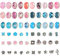 Großen Löchern Perlen Zum Auffädeln, 60 Stück Runde Groß Glasperlen Set für Schmuckherstellung Charm Armbänder DIY, Perlen zum Auffädeln Geschenke für Mädchen Kinder Freundschaft (Rosa/Blau)
