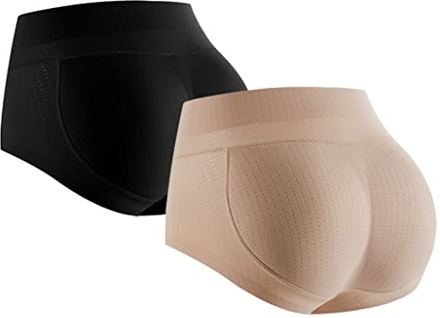 SUIUOI Women’s Padded Butt Lifter Push Up Panty,Push-Up Butt Lifter Seamless Underwear, Figure Shaping Bodice Pants High Waist,Bodice Briefs
