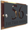 K Smart Sign | Simpatico | Modern laser Cut House Signs 3d effect door number address style sign plaques address numbers | 200mm x 130mm (Copper Mirror & Matt Gray)
