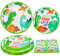INSPIREYEE 120 Pack Dinosaurier Geburtstag Party-Zubehör-Set Dinosaurier Themengeschirr Set Dino Happy Birthday-Teller Dino Servietten Dino T-Rex Party Dekoration Set für 40 Personen