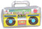 Boom Box 45CM : estéreo Retro Inflable, Boom Box Inflable, Accesorios para Disfraces, Radio Estilo años 90/80.