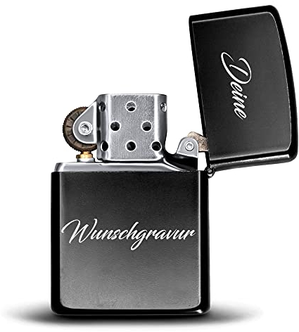 Personalisierte Geschenke Männer | Personalisierte Geschenke | Männer Geschenke | Feuerzeug personalisiert | Personalisierte Geschenke | Feuerzeug mit Gravur | Namen | Benzinfeuerzeug (Variante II)