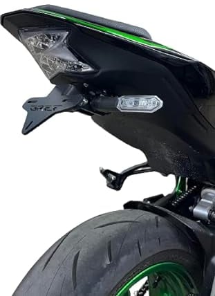 GREF Kennzeichenhalter kompatibel mit Kawasaki Z900 2017-2024 (mit Flip-Up-Knopf)