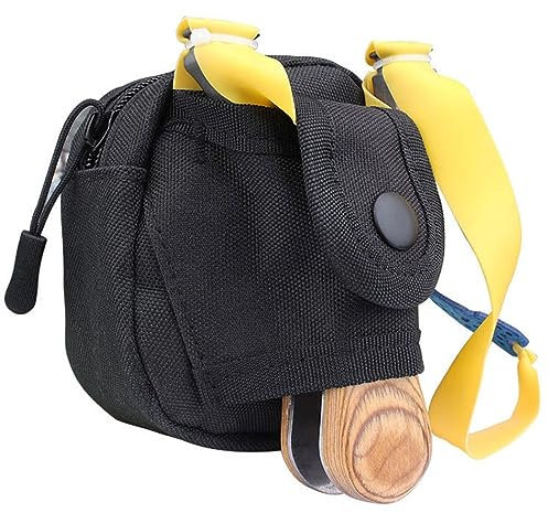 Slingshot Pouch Tactical Army Phone Holder Sport Taille Belt Case Molle Bag Camo Bags Jagdausrüstung Outdoor-Sport (Nicht im Lieferumfang enthalten Schleuder) (Balck)