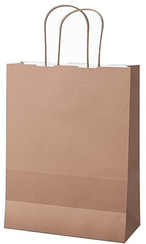 Mainetti Bags 25 shoppers Twisted carta kraft 45x15x50cm rosa antico