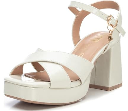 XTI - Sandalia Mujer Hielo - Calzado Cómodo y Versátil - Moda casual - Modelo 14235602 (Talla 39)