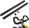 Guidon papillon de vélo 31,8 mm 580 mm pour vélo de randonnée avec 2 poignées + poignées (guidon de 31,8 x 580 mm)