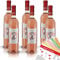 Masso Antico Primitivo Salento Rosé, halbtrocken, sortenreines Weinpaket + VINOX Winecards (6x0,75l)