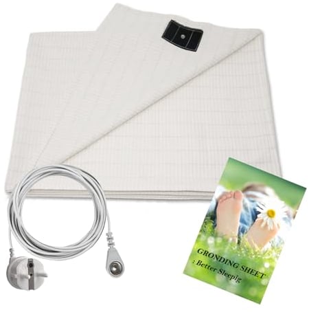 Erdungsbettlaken für Besser Schlafen, Erdungsmatte, Earthing Matte, Erdungsmatte für Bett in EU-Norm (152 * 203 cm)