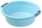 Wash Basin, Plastic Thicken Large Capacity Ant Slip Washing Face Clothes Basin, Round Dish Wash Basin Dishpan Camping Dishpan Portable Vegetable Fruit Dish Tub for Home Dormitory(Small)