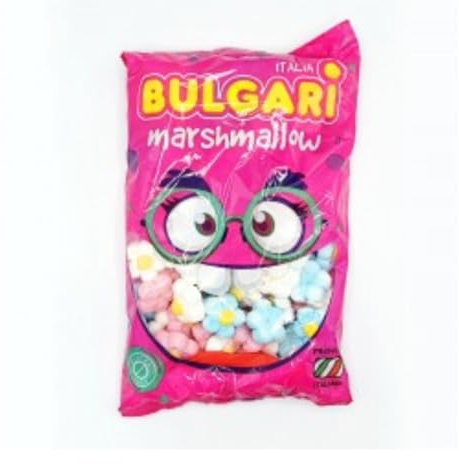 Marshmallow Senza Glutine Fiori Margherite Colorate, 900 gr, per Compleanni, Nascite, Battesimi, Comunione