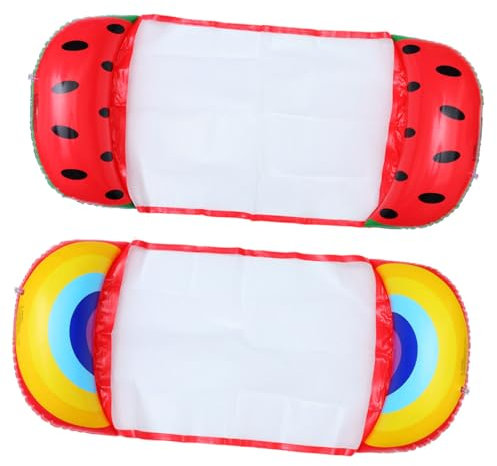 Abaodam 2 Pièces Tapis de Forme lit Flottant de Fruits lit Flottant Piscine hamac de Fruits Jouets gonflables Été Structure Gonflable Summer Matress Tapis Flottant Flottant de Natation