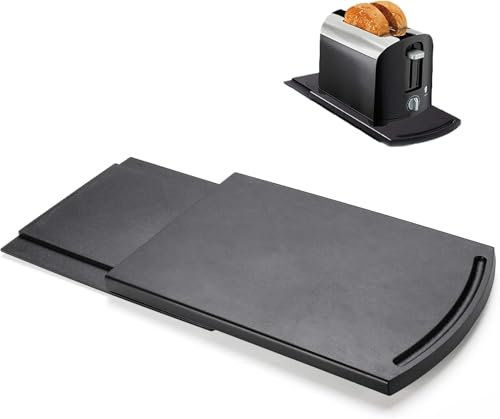 Bandeja Deslizante para electrodomésticos de Cocina, Bandeja para cafetera de 30 cm, Bandeja Deslizante móvil para electrodomésticos pequeños de Cocina