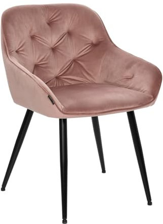 exitodesign Loren Esszimmerstühle Mit Armlehne Schminktisch Stuhl Esszimmerstuhl Esstisch Stühle Esszimmer Stühle Polsterstuhl Bistrostuhl Esszimmerstühle 55x60x79 cm Rosa