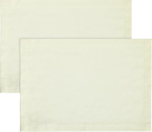 REDBEST Tischset Snowflake 2er-Pack bügelleicht Natur Größe 35x50 cm