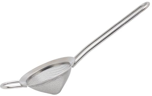 Buckingham Stainless Steel Fine Mesh Conical Strainer Sieve for Baking – Rust-Free, Dishwasher Safe, (8 cm)