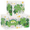 Clastyle 3 Stück Saint Patrick's Day Kinder Aufbewahrungsbox Faltbar Stoff Junge Mädchen Aufbewahrungskorb mit Griffen Spielzeug Aufbewahrungswürfel Organizer für Kleidung, Kleeblatt, 30x30x30 cm
