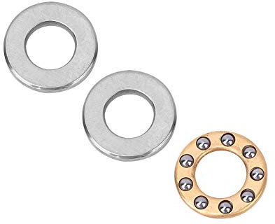 10-teiliges Drucklager-Kugellager, Miniatur-Hochflachstahllager-Set, Hohe Präzision, Hohe Geschwindigkeit (F5-12M 5 * 12 * 4mm)