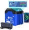 DCHOUSE 12V 100AH LiFePO4 Batterie avec chargeur 10A, pour moteur de pêche à la traîne, avec ports USB-A, CC et USB-C, BMS 100 A intégré, jusqu'à 15 000 cycles