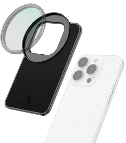 K&F Concept 6,1 Pollici Magnetic Lens Filter Mount Adapter Compatibile con iPhone e Filtri Filettati da 67mm, Compatibile con 16/15/14/13/12, 16/15/14/13/12 Pro (Filtro Non Incluso) - 6,1/6,3 Pollici