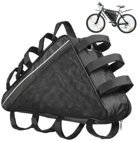 YARNOW Bike Triangle Bag Bike Pouch Frame Bag Cycling Storage Pouch Electric Battery Triangle for Large Capacity Bicycle Frame Mount Case for Cycling Hiking Camping