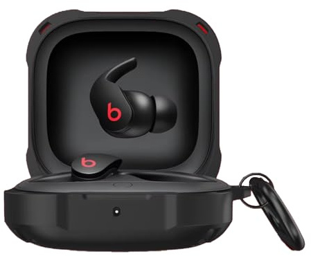 Case for Beats Fit Pro,Slim-Fit,Anti-Fall, Not Easy to Dirty with Secure Lock Hard Rugged Cool Protective Cover,Black