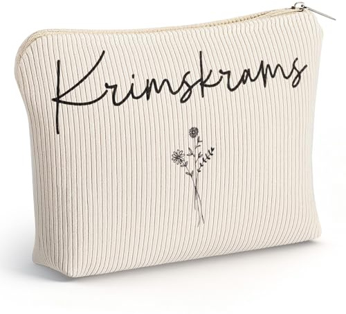 Xuniea Tasche Geschenke für Damen Krimskrams Klein Cord zu Weihnachten | Kleine Cord Kosmetiktasche für Krimskrams und Makeup, Multifunktionaler Reisen Kulturtasche