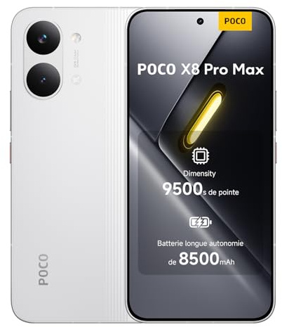 XIAOMI POCO X8 Pro MAX Smartphone 12+512GB White Flagship Dimensity 9500s