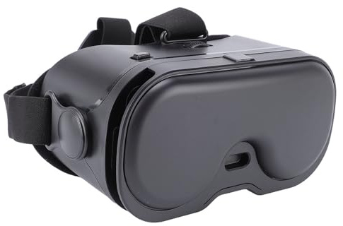 XUMIUZIY VR Headset, Anti Blaulicht 3D VR Brille mit Bluetooth Controller, 120° FOV Einstellbar, für 5 Bis 7 Zoll OS Android Phone (Black)