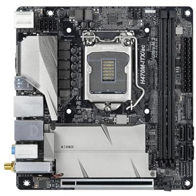 Motherboard Scheda madre Fit For ASRock H470M-ITX/AC Mini-ITX LGA 1200 H470 DDR4 64GB M.2 Core i5-10600 i7-10700 i9-10900F i5-10500T G6600 cpu