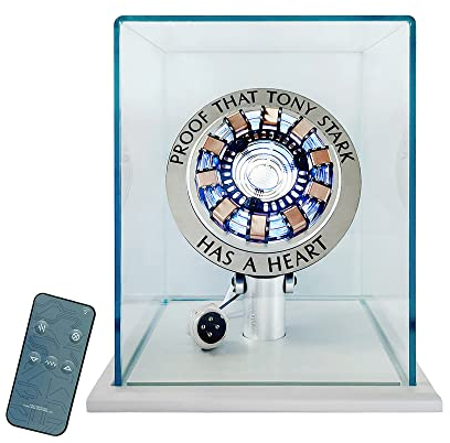 Lonyiabbi 1:1 Arc Reactor MK1 DIY Finished Product Model Led Light USB with Display Box
