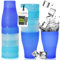 idea-station Neo gobelet plastique reutilisable 12 x 450 ml - glace édition - gobelet enfant incassable - verre plastique reutilisable pour anniversaire, bebe, camping