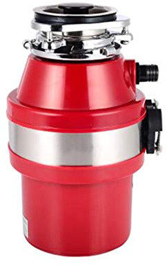 Unità di smaltimento dei rifiuti con interruttore ad aria, tritatutto per rifiuti alimentari, design senza lama e rumorosità estremamente ridotta, con ampia camera di macinazione ( Color : Red )