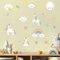 Klebekerlchen® | Wandtattoo Kinderzimmer Mädchen & Junge, Wandsticker selbstklebend, wiederverwendbare Kinderzimmer Deko, Wandtattoo Pferde - Einhorn Sticker (Set mit 20 Motiven)