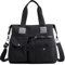 DORRISO Femmes Sac à Main Mode Toile Bandoulière Sacs Femme Messenger Sac de Imperméable Travailler Voyage Décontracté Quotidien Sac Bandoulière Noir