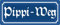Metall Schild 27x10cm Pippi Weg Sprüche Blechschild