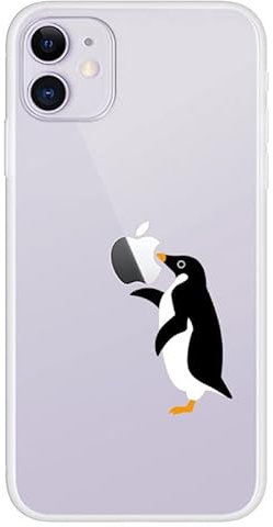 CrazyLemon Schutzhülle für iPhone 13, Cool weiches Silikon stoßfest Hülle iPhone 13 Handyhülle - Pinguin