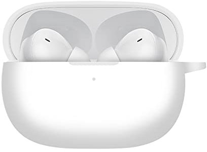 GMUJIAO Custodia per Redmi Buds 4 PRO,Silicone Liquido Custodia,Redmi Buds 4 PRO Custodia Protettiva,Custodia Protettiva in Silicone[Antiurto]-Bianca