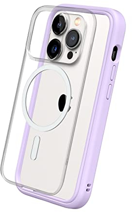 RhinoShield Modulares Case kompatibel mit MagSafe für [iPhone 14 Pro] | Mod NX - Überragender Magnet, Individuell anpassbare, strapazierfähige Schutzhülle 3.5M / 11ft Fallschutz - Violett